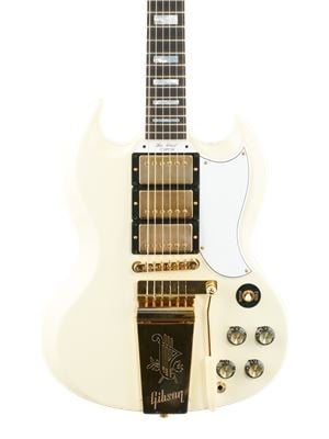 Gibson CS 1963 Les Paul SG Custom Murphy Lab Ultra Light Classic White